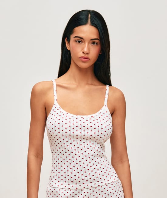 Pointelle top;