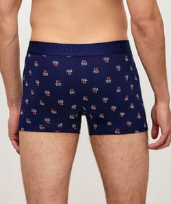 Boxer coton imprim&eacute; "I LOVE YOU;