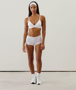 Organic cotton push-up triangle bra;