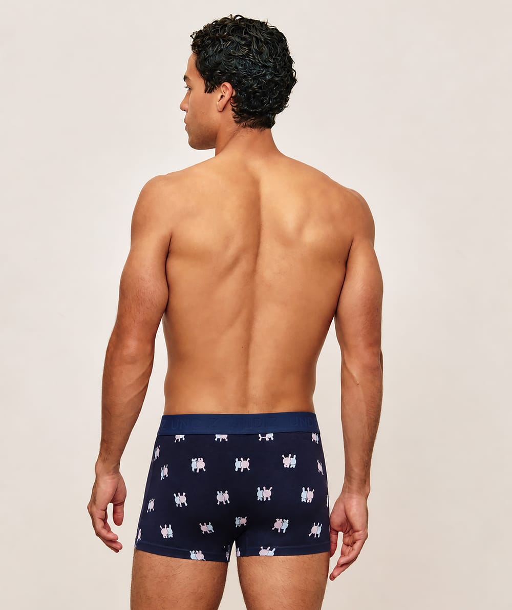 Cotton patterned boxer;