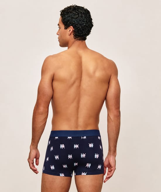 Cotton patterned boxer;