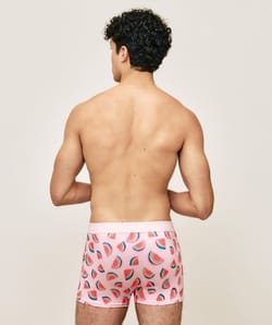 Microfibre boxer shorts with watermelon pattern;