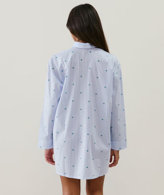 Cotton shirt dress;