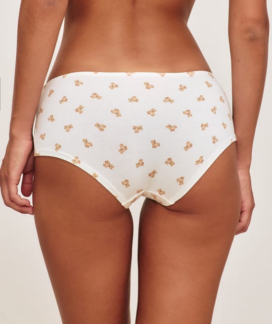 Set of 3 cotton patterned shorties;
