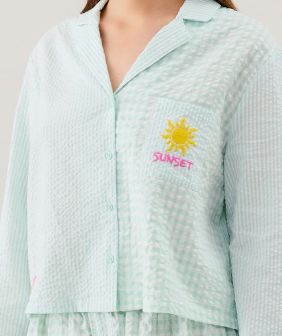Chemise à motifs;