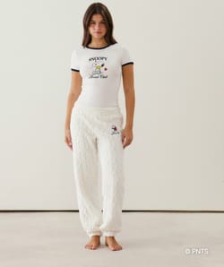 Pantalon en sherpa Snoopy;