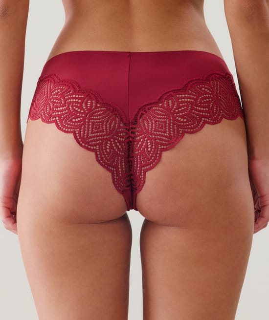 Braga cheeky de encaje;
