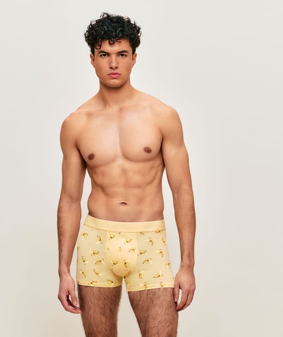 Boxer en coton motifs bananes;