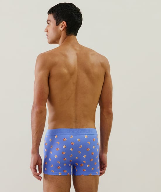 Cotton boxer shorts with pattern;