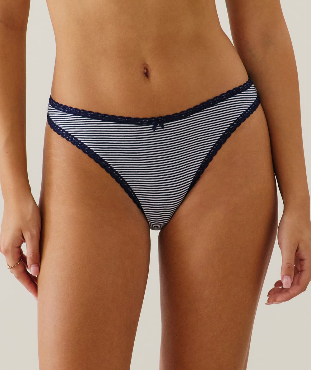 Cotton thong;
