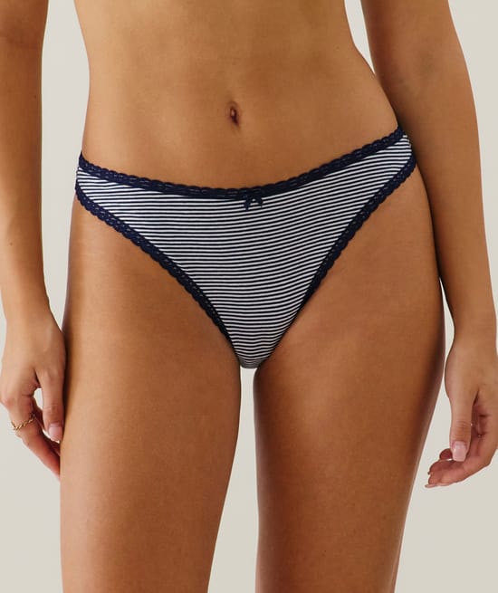 Cotton thong;