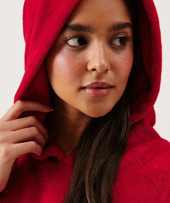 Pull plaid en polaire;