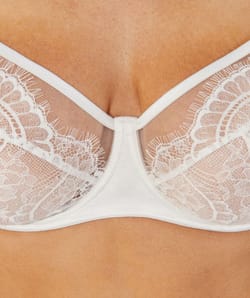 Kanten balconette-beha;