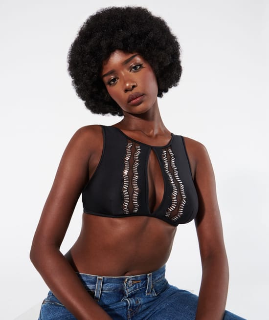 Top with microfiber arms;