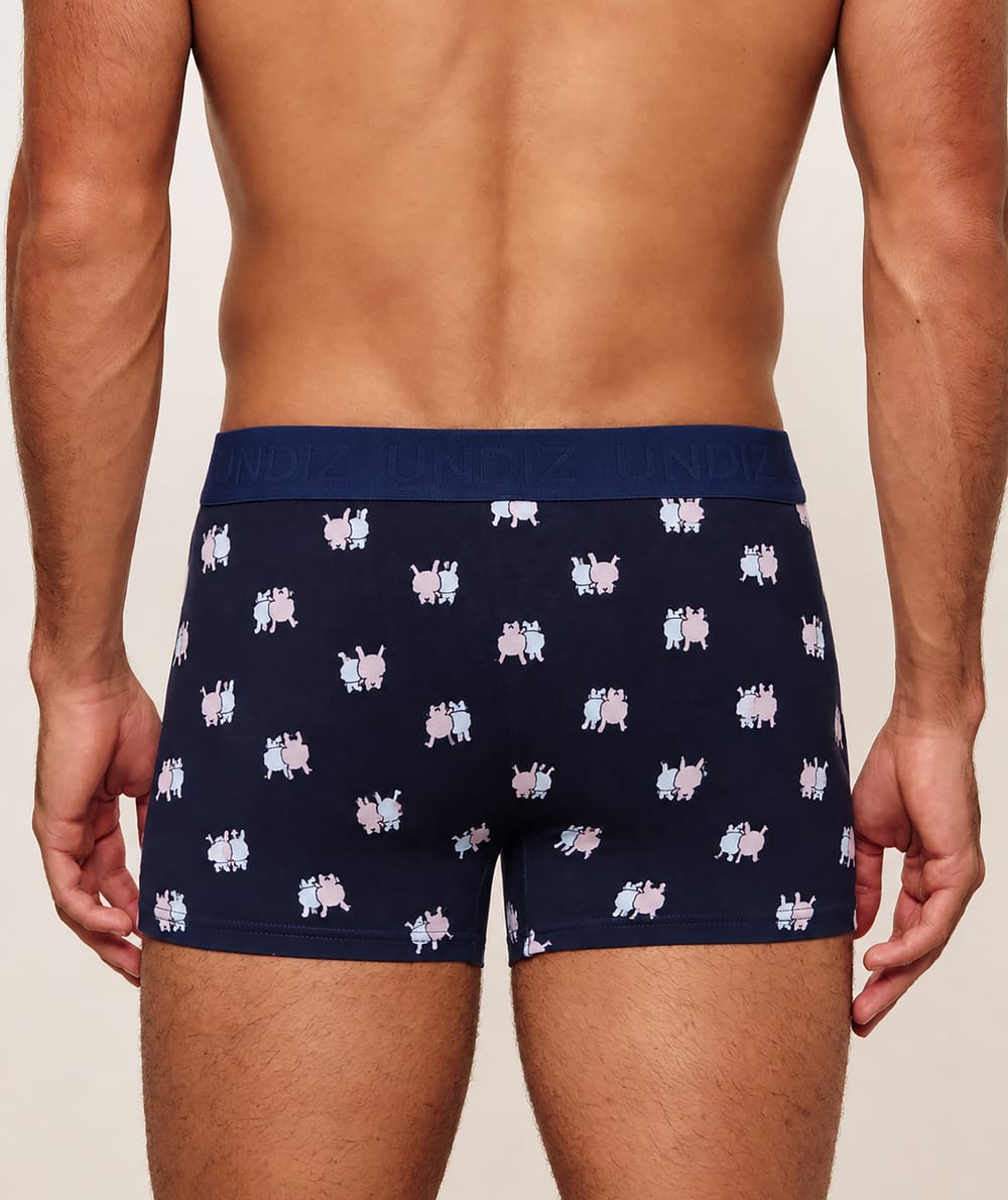 Cotton patterned boxer;