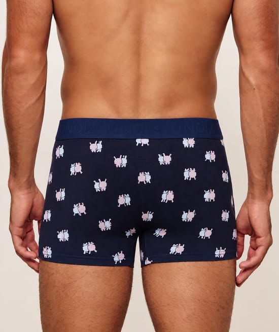 Cotton patterned boxer;