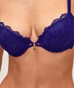 Soutien-gorge push-up en dentelle bijou soleil;