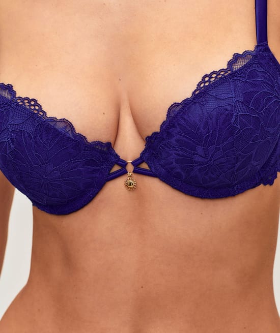 Soutien-gorge push-up en dentelle bijou soleil;
