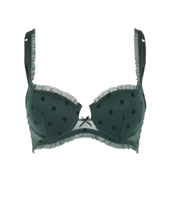 Tulle push-up bra;