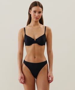 Microfiber balconette bra;