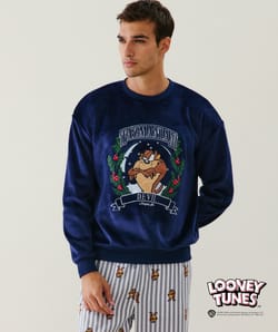 Sweatshirt velours Taz;