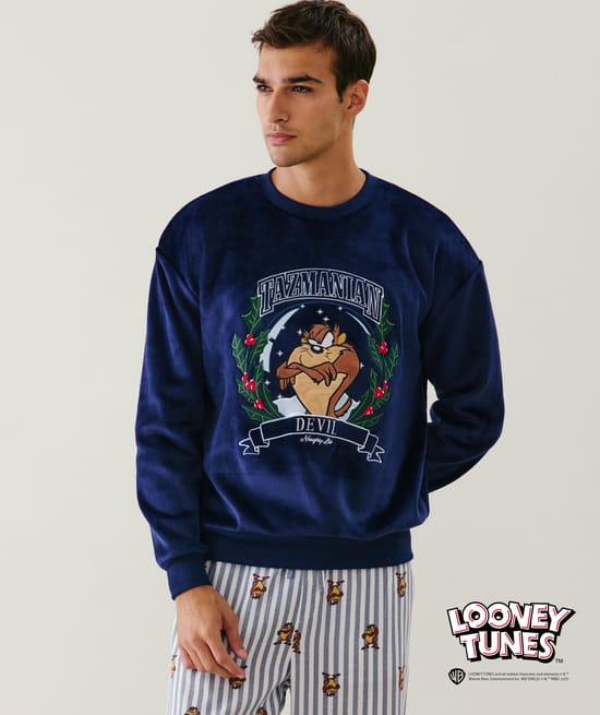 Taz velour sweatshirt;