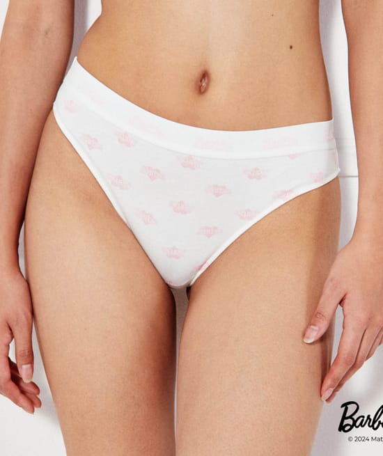 Lot De 3 Culottes Fille 100% Coton Barbie - Confortables, Motifs Amusants, Taille 4-5 Ans