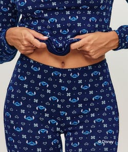 Stitch flannel leggings;