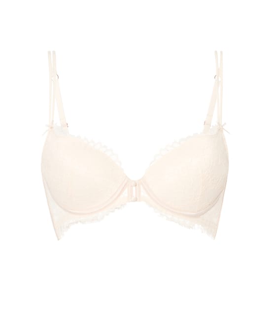 Padded lace bra;