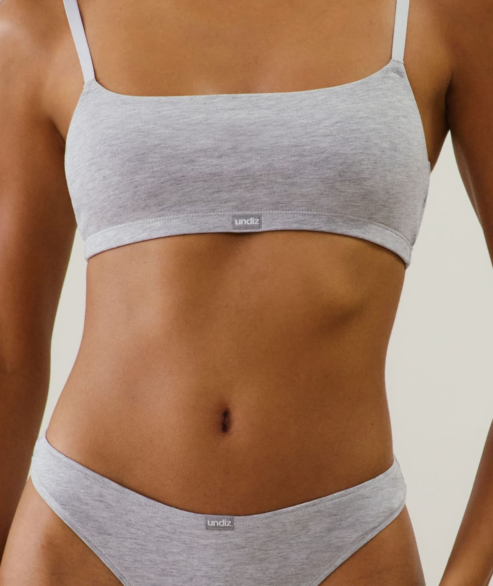 Organic cotton bralette;