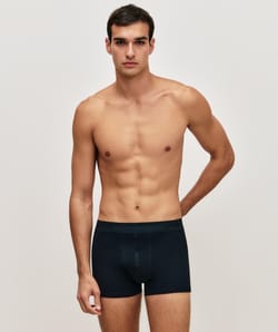 Cotton boxer shorts with message;