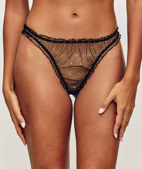 Ensemble string et masque de nuit en satin;