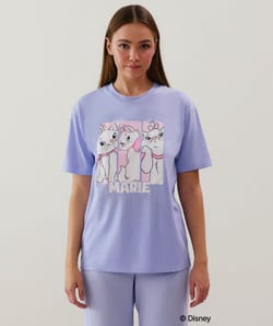 Top en jersey Marie bleu;