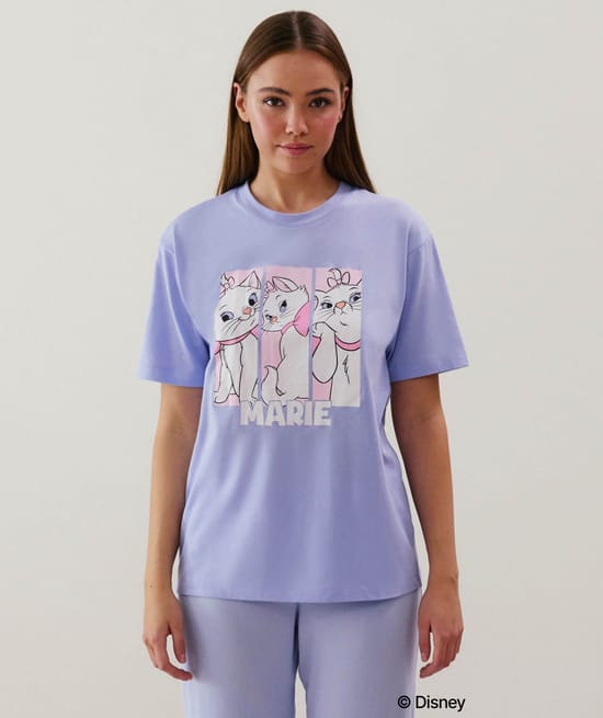 Top en jersey Marie bleu;