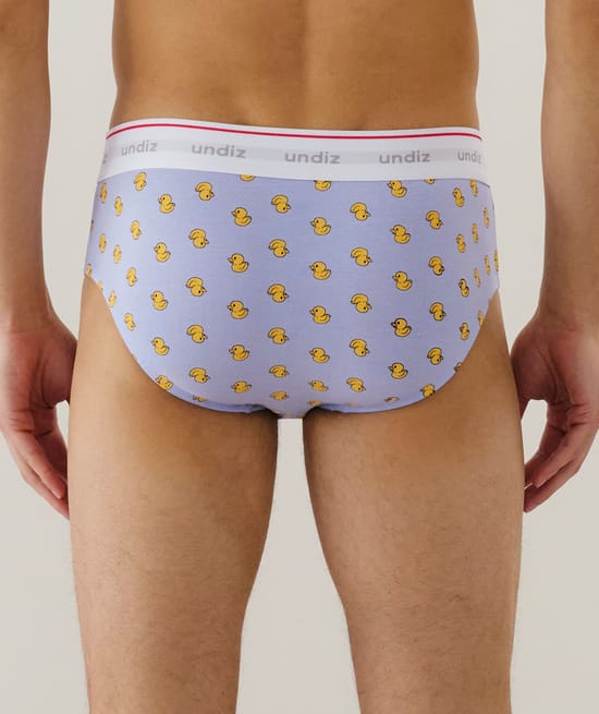 Slip de algodón estampado;