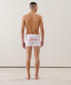 Katoenen boxer met boodschap;