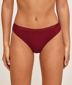 Microfiber thong;