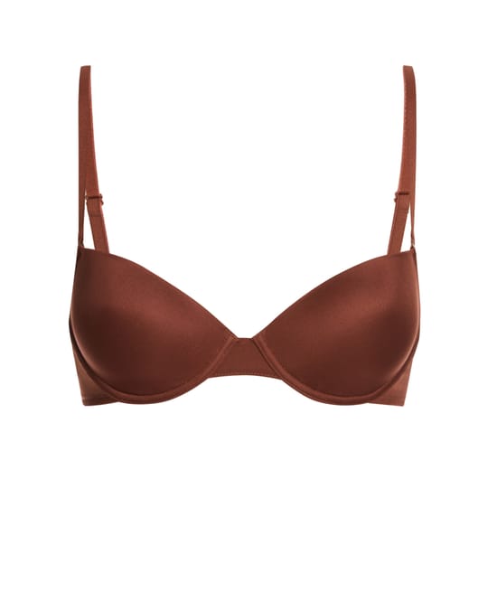 Microfibre push-up padded bra;