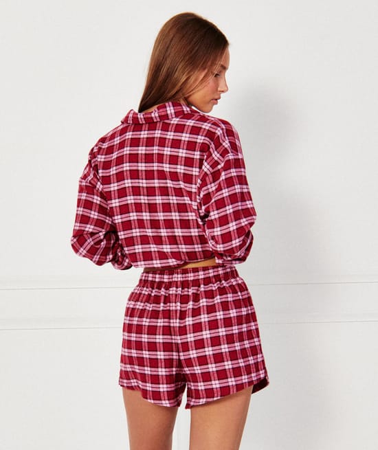 Checked shirt;