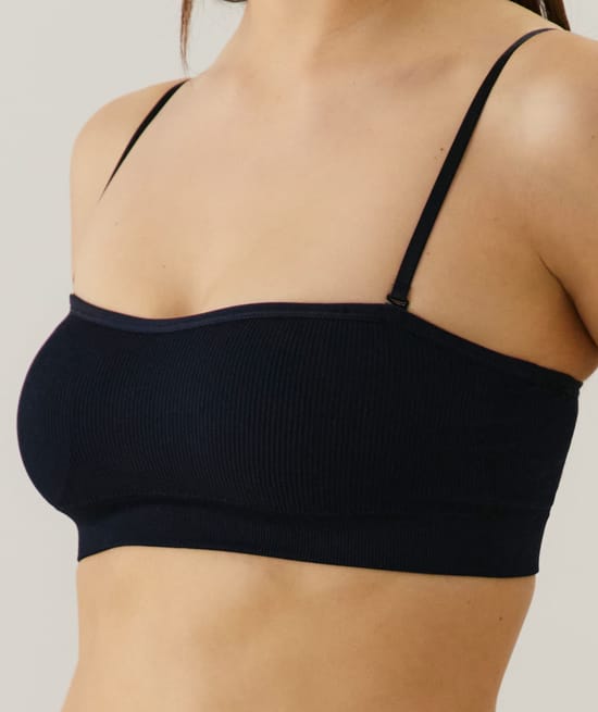 Seamless bandeau bra;