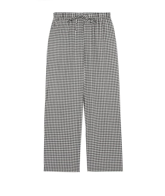 Pantalon en flanelle vichy;