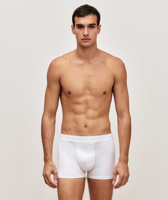 Boxer en coton message;