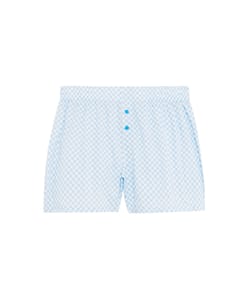 Checked boxer shorts;