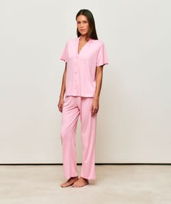 Set chemise &agrave; manches courtes et pantalon en jersey ;