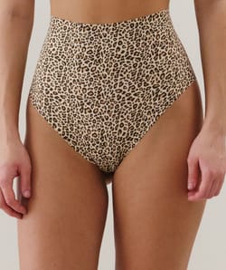 High-waisted leopard Brief;