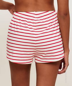 Short striped jersey with Hello Kitty embroidery;