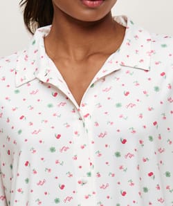 Patterned jersey pajama set;