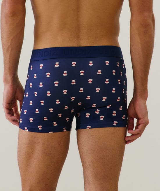 Cotton printed boxer shorts;