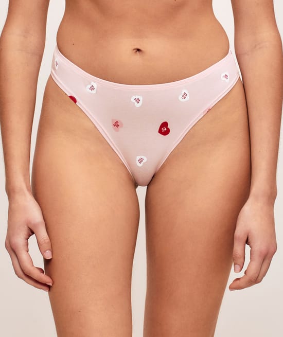 Pack of 3 patterned cotton knickers;