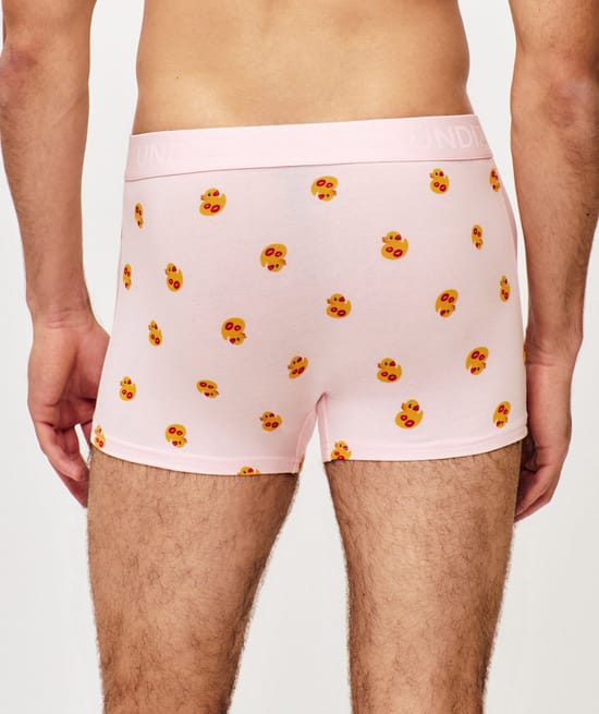 Printed cotton boxers with ducks;